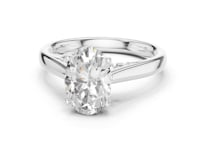 2 Carat Perfect Proposal Oval Cut Lab Diamond Solitaire Rin