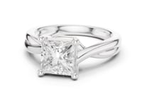 2 Carat Timeless Princess Cut Lab Grown Diamond Engagement Ring