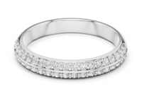 Statement Diamond Wedding Band with Two Rows